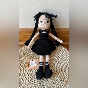 Handmade Black Crochet Doll